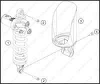 SHOCK ABSORBER, 2023 KTM duke-390