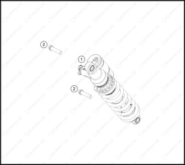 SHOCK ABSORBER, 2025 KTM 300-XC-W