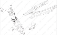 SHOCK ABSORBER, 2022 KTM 250-SX-F