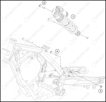 SHOCK ABSORBER, 2023 KTM 65-SX