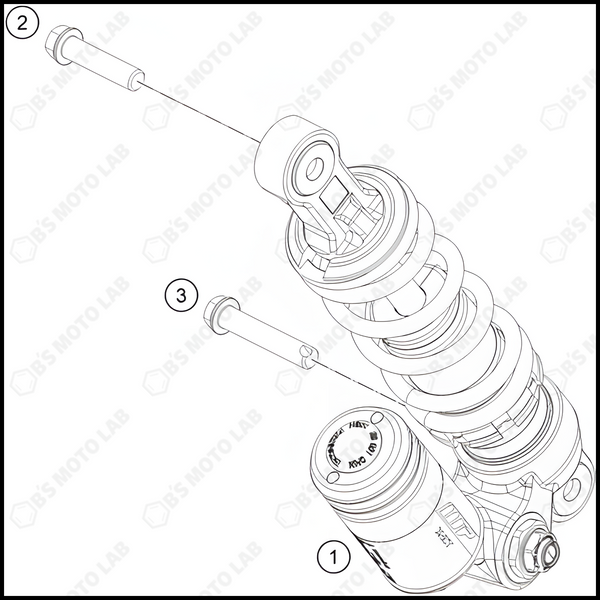 SHOCK ABSORBER, 2022 KTM 50-SX