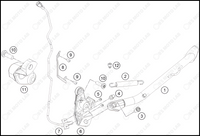 SIDE / CENTER STAND, 2023 KTM duke-390