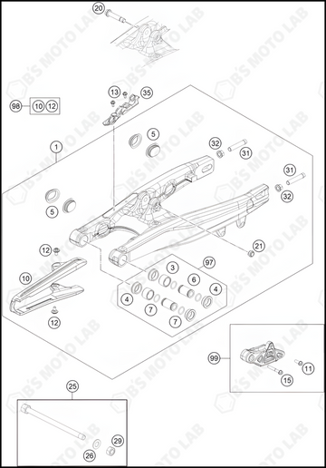 SWING ARM, 2023 KTM 65-SX