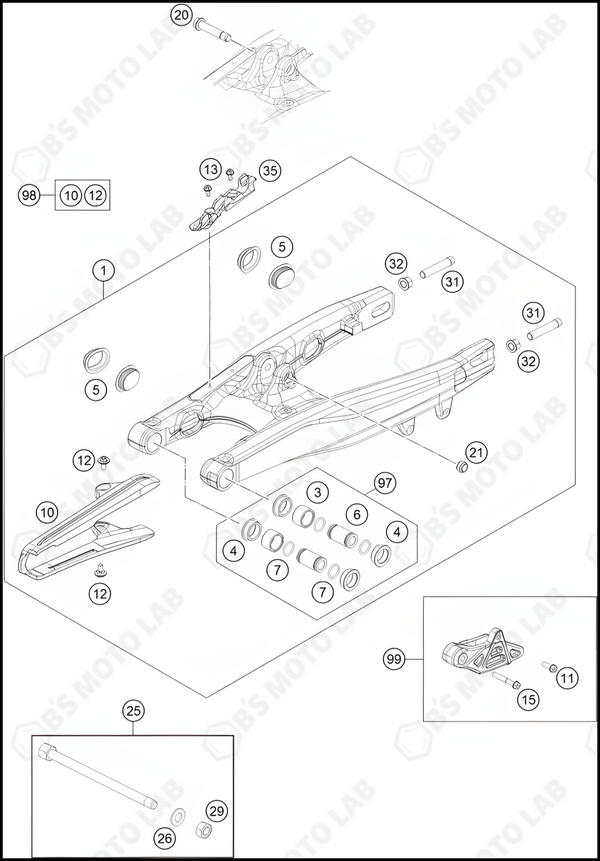 SWING ARM, 2023 KTM 65-SX