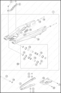 SWING ARM, 2025 KTM 85-SX-17-14