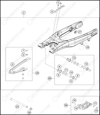 SWING ARM, 2022 KTM 125-SX