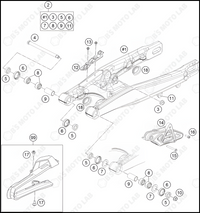 SWING ARM, 2023 KTM 85-SX-19-16