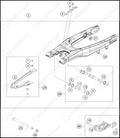 SWING ARM, 2022 KTM 250-SX-F