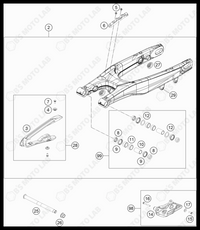 SWING ARM, 2022 KTM 250-SX