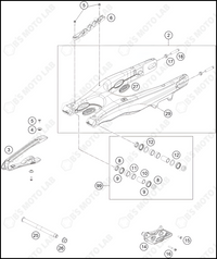 SWING ARM, 2023 KTM 300-SX