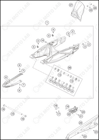 SWING ARM, 2023 KTM duke-390