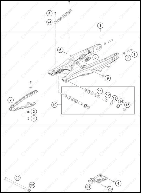 SWING ARM, 2025 KTM 300-XC-W