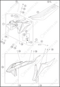 TANK, SEAT, 2022 KTM 50-SX