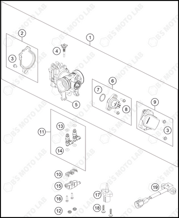 THROTTLE BODY, 2024 KTM 125-SX