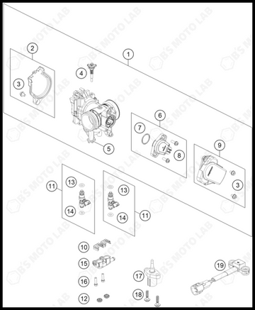 THROTTLE BODY, 2025 KTM 300-SX