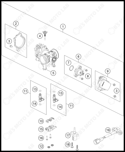 THROTTLE BODY, 2025 KTM 250-SX