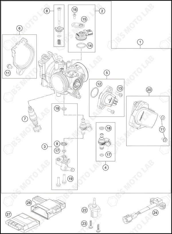 THROTTLE BODY, 2023 KTM 450-SX-F