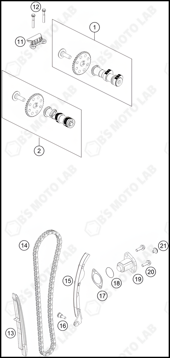 2023 KTM RC-390 Camshaft inlet valve, complete | Genuine OEM Parts ...