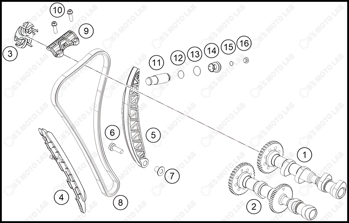 2023 KTM duke-390 Intake camshaft | Genuine OEM Parts ...