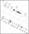 TRANSMISSION I - MAIN SHAFT, 2023 KTM duke-390