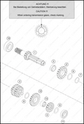 TRANSMISSION I - MAIN SHAFT, 2025 KTM 150-SX