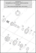 TRANSMISSION I - MAIN SHAFT, 2024 KTM 125-SX