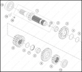 TRANSMISSION I - MAIN SHAFT, 2025 KTM 300-XC-W