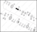 TRANSMISSION II - COUNTERSHAFT, 2024 KTM 250-SX-F