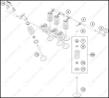 VALVE DRIVE, 2023 KTM duke-390