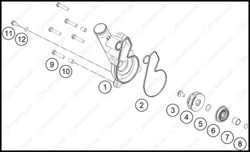 WATER PUMP, 2023 KTM duke-390