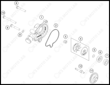 WATER PUMP, 2025 KTM 250-SX