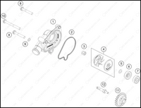 WATER PUMP, 2025 KTM 300-XC-W