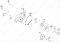 WATER PUMP, 2023 KTM 300-SX