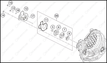 WATER PUMP, 2024 KTM 450-SX-F