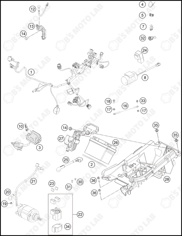 WIRING HARNESS, 2022 KTM 450-SX-F