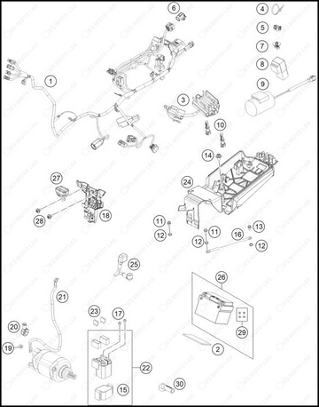 WIRING HARNESS, 2025 KTM 250-SX-F