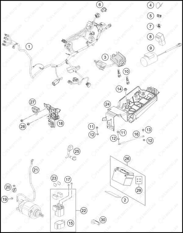 WIRING HARNESS, 2025 KTM 250-SX-F