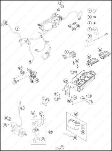 WIRING HARNESS, 2025 KTM 150-SX