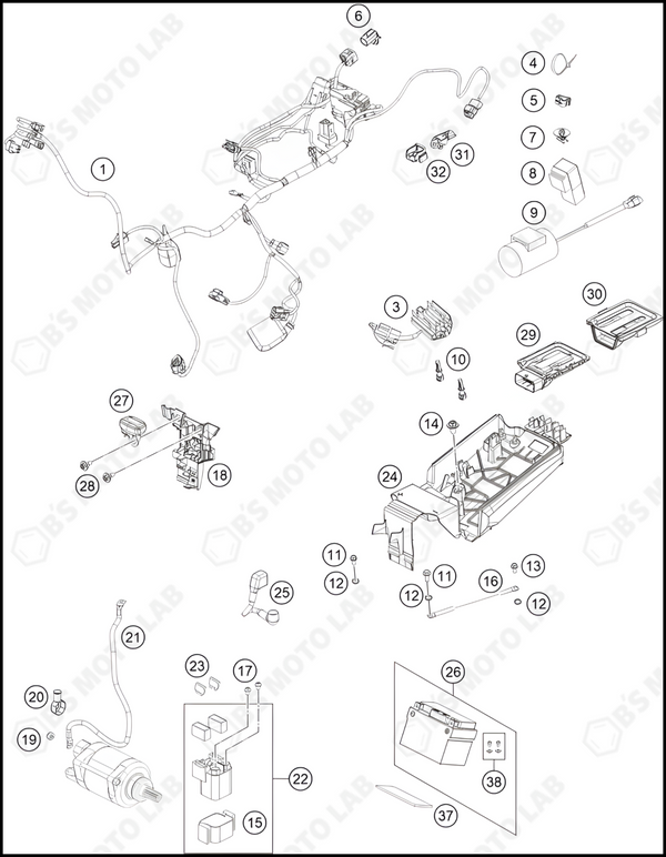 WIRING HARNESS, 2024 KTM 300-SX