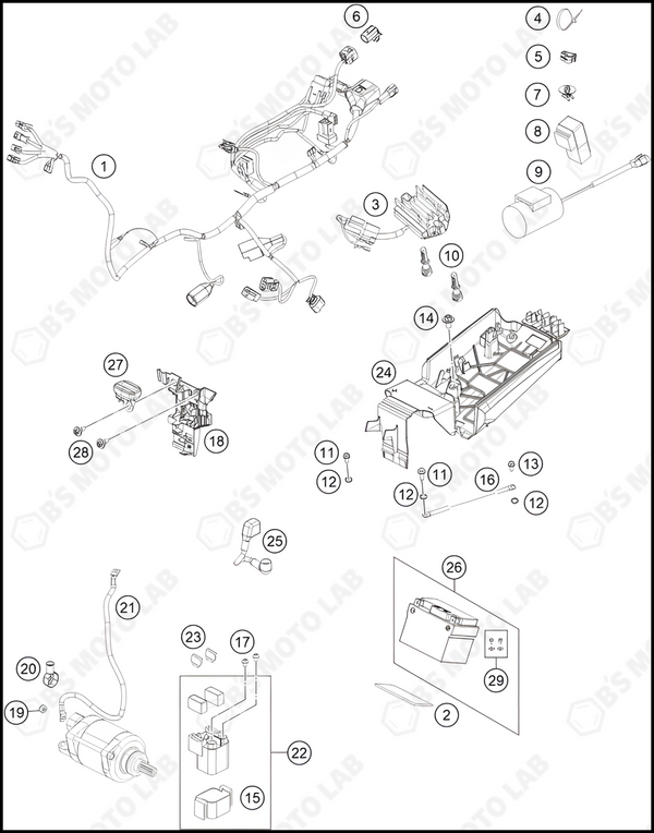 WIRING HARNESS, 2024 KTM 250-SX-F