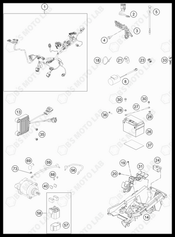 WIRING HARNESS, 2022 KTM 300-XC