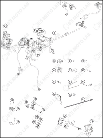 WIRING HARNESS, 2023 KTM duke-390