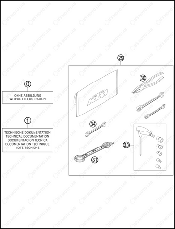 ACCESSORIES KIT, 2013 KTM 200-XC-W