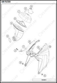 AIR FILTER, 2019 KTM 65-SX