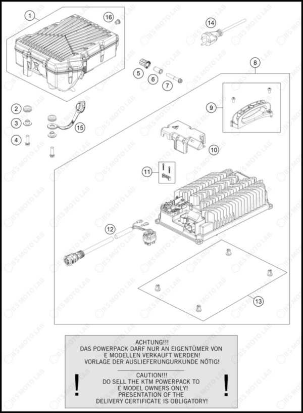 BATTERY, 2024 KTM SX-E-5