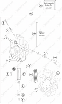 CARBURETOR, 2024 KTM 65-SX