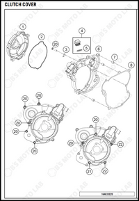 CLUTCH COVER, 2019 KTM 65-SX