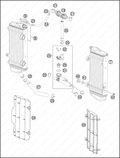 COOLING SYSTEM, 2013 KTM 300-XC-W