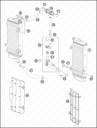 COOLING SYSTEM, 2013 KTM 300-XC-W