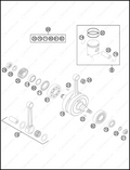 CRANKSHAFT, PISTON, 2013 KTM 200-XC-W